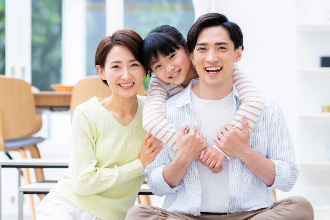 笑顔の家族