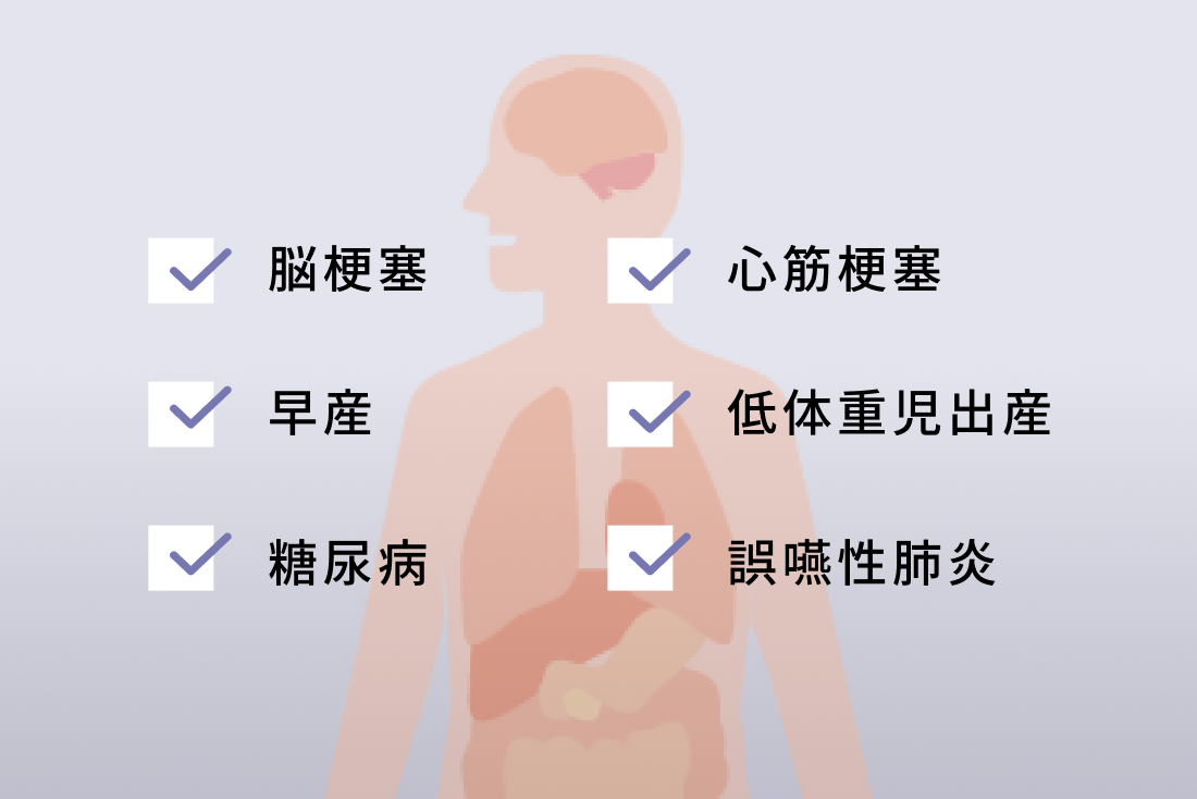 歯周病が引き起こす全身の健康への影響